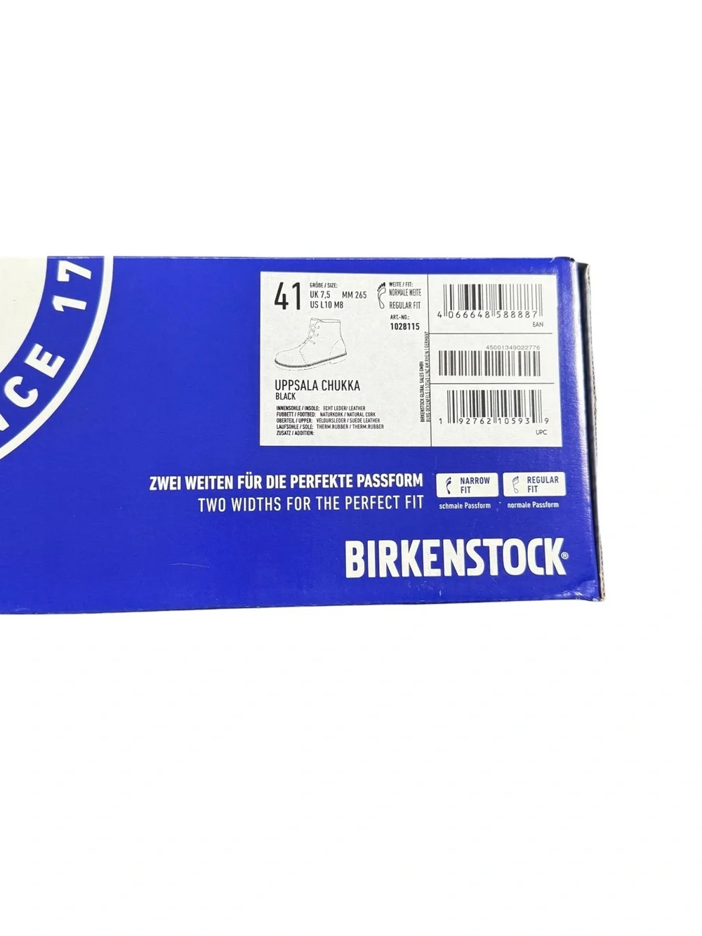 NIB Birkenstock Uppsala Chukka Black Suede Boots 41